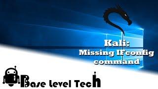 Kali fix the missing ifconfig command bash ifconfig command not found. Fix