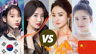 Most Beautiful Korean Actress VS Most Beautiful Chinese Actress