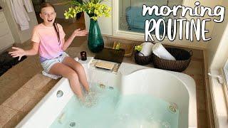 Morning Routine in a Mansion Bathtub