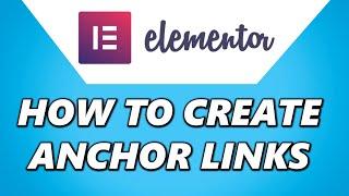 How to Create Anchor Links on Elementor Step by Step