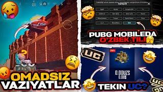 OMADSIZ VAZIYATLARTEKIN UC OLISHPUBG MOBILE OZBEK TILIDA️