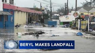 Hurricane Beryl makes landfall on Grenadas Carriacou Island as life-threatening Category 4 storm