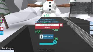 All Working Codes In Snow Shoveling simulator