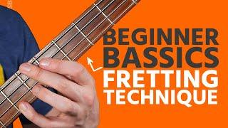 Basic Bass Fretting Technique Beginner Bass Basics