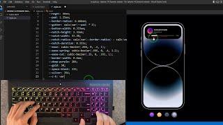 ASMR Programming - Coding IOS IPhone Dynamic Music - No Talking