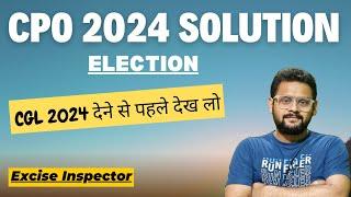 CPO 2024 MATHS SOLUTION OF ALL 9 SHIFT - ELECTION