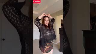 no bra challenge Tiktoktrend bouncing big boobs see trough