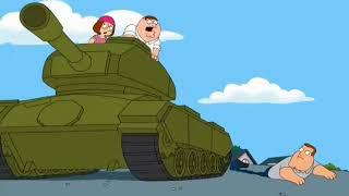 Joe Swanson gets run over by Peters Tank