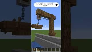 Minecraft How To Build working dock