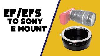 EFEFS Lens to Sony E- Mount Adapter everything you need to know Fotasy