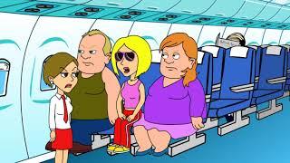 Karen demands fat couple leave plane whilst its still in flight