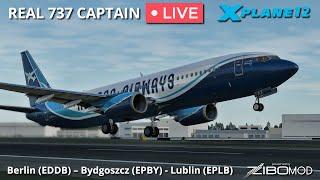 ZIBO MOD flown by Real 737 Captain  Exploring new Polish destinations