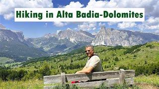 Hiking from Corvara in Alta Badia - South Tyrol Dolomites Italy. Ideal mountain holiday destination