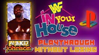 WWF In Your House PS1 Playthrough. Ahmed Johnson. Hard Difficulty. SEASON MODE.