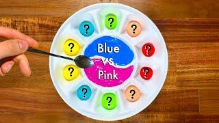 Blue vs. Pink Color Mixing Recipes