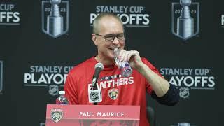 Paul Maurice Florida Panthers Practice May 29 2023 Stanley Cup Final