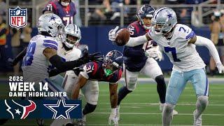 Houston Texans vs. Dallas Cowboys  2022 Week 14 Game Highlights