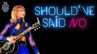 Taylor Swift - Shouldve Said No Acoustic Live on The 1989 World Tour