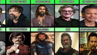 List Marvel and DC Superhero Male Actors