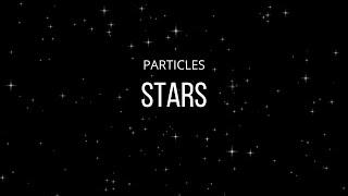 Stars Particles White Glitter Glow Black Screen Effect Video