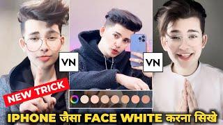 Only 1 Click Editing Trick  Video Mein Face Ko Gora & Smooth Kaise Karen  Face Glow Filter App