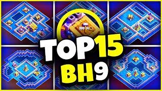 NEW TOP 15 BH9 TROPHY BASES WITH COPY LINK  BEST BUILDER HALL 9 Base Clash of Clans