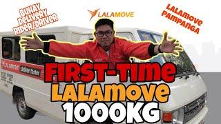 FIRST TIME LALAMOVE 1000KG  4 wheels Lala content Ep.1