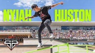 Nyjah Huston demonstrates the physics of skateboarding  Sport Science  ESPN Archives