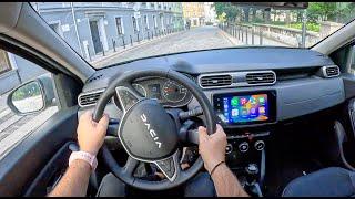 NEW Dacia Duster JOURNEY 2023 1.3 TCe 130HP 0-100 POV Test Drive #1808 Joe Black