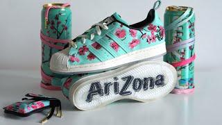 Arizona Iced Tea x Adidas SuperStar REVIEW & ON-FEET Cherry Blossom  Green Tea Have an Iced Day