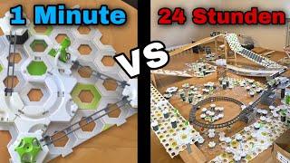 Gravitrax Bahn in 1 Minute vs 24 Stunden bauen