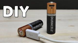 Never throw away the 1.5 v battery. Turn them into rechargeable batteries