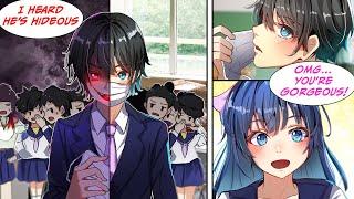 Manga Dub Everyone thinks the introvert boy is ugly but a pretty girl sees his face... RomCom