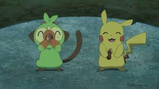 Grookey Cute Moments  Pokemon Journeys Episode 83.