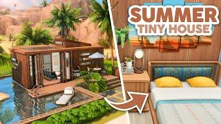 Summer Tiny House ️  The Sims 4 Speed Build