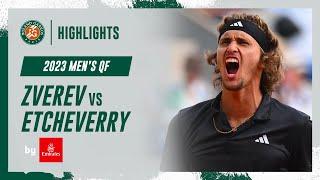 Zverev vs Etcheverry Quarter-final Highlights  Roland-Garros 2023