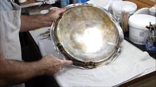 Silver Polishing with a Silver Conservator – Tray
