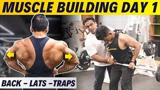 DAY 1 - Wider and Bigger Back Workout  Full Muscle Building Series  Yatinder Singh