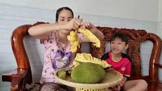 Lần đầu tiên ăn mít Tố Nữ và cái kết không ngờBaby Thinh & Mom