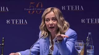 50° forum TEHA di Cernobbio ora in diretta lintervento di Giorgia Meloni. Non perdetela