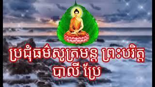 ប្រជុំធម៌សូត្រ ព្រះបរិត្ត  បាលីប្រែ