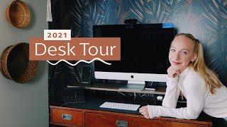 Updated Desk Tour  Product Designer WFH in 2021