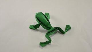 Origami jumping Frog - Yakomoga Origami tutorial