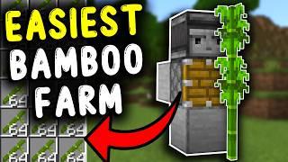 EASIEST 1.21 BAMBOO FARM Minecraft Bedrock