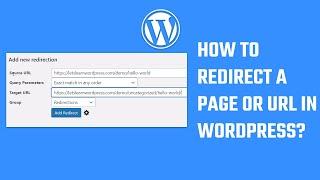 Redirect URL on WordPress using Redirection Plugin  2023 #WordPress 16