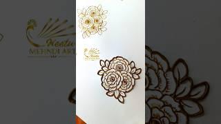 Flower bunch tutorial   #mehndideisgn #shortsfeed #bridalmehndi #mehndi #heenadesign #shorts