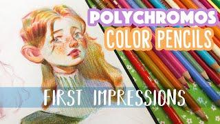 Real-time Colour Pencil Portrait Process Faber-Castell POLYCHROMOS 1st Impressions