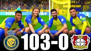 FIFA 23  RONALDO MESSI MBAPPE NEYMAR ALLSTARS  Al-Nassr 102-0 Leverkusen  PS5 4K 60FPS