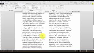 Cara membuat 1 kolom dan 2 kolom dalam satu halaman Microsoft Word