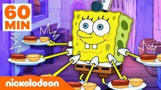 SpongeBob  SpongeBob Memasak Krabby Patty Selama 1 JAM  Nickelodeon Bahasa